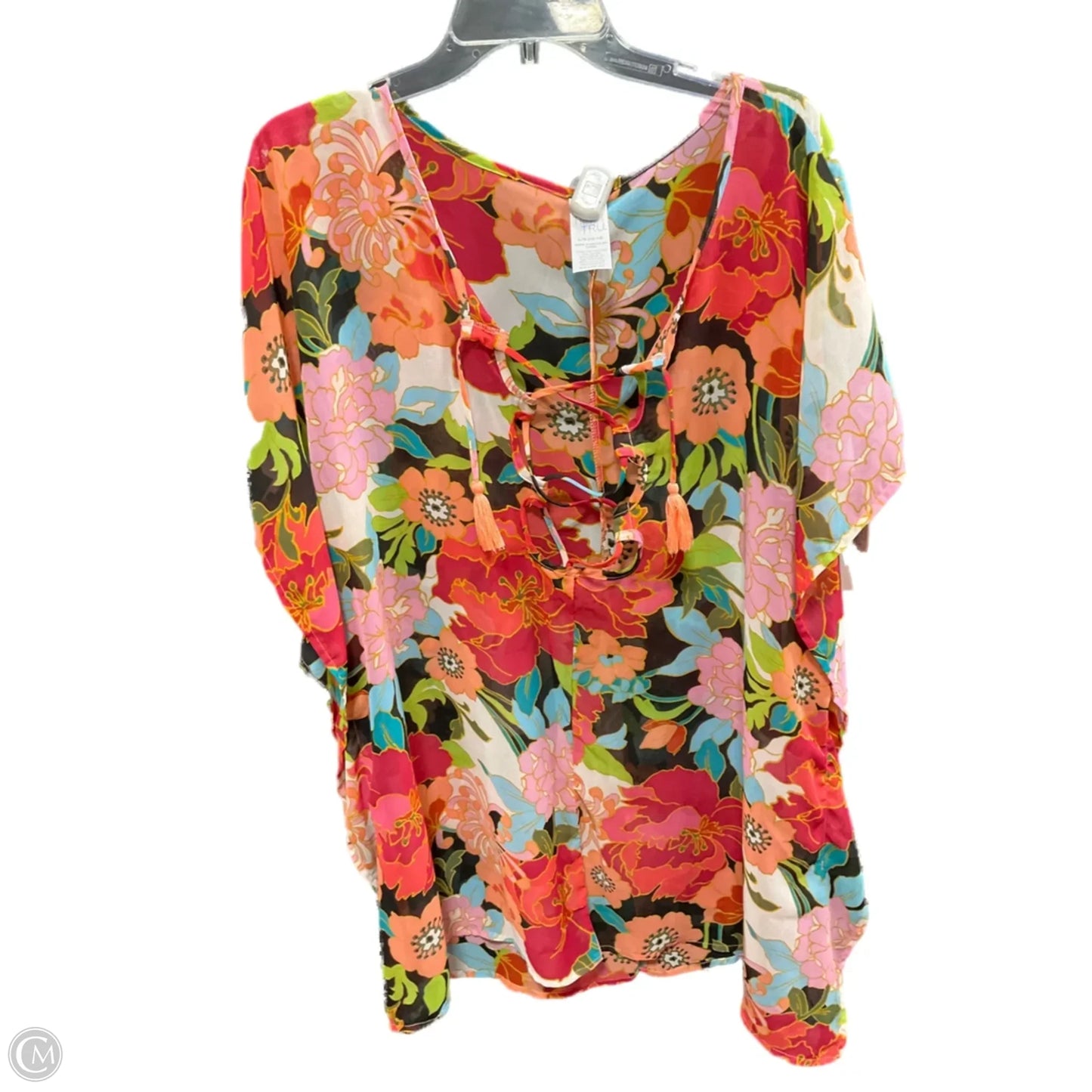 Swimwear Cover-up By Time And Tru In Red, Size: L