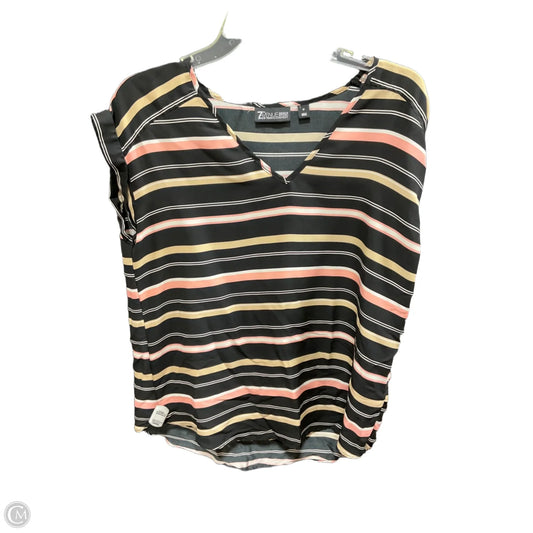 Top Sleeveless By New York And Co In Black & Pink, Size: M