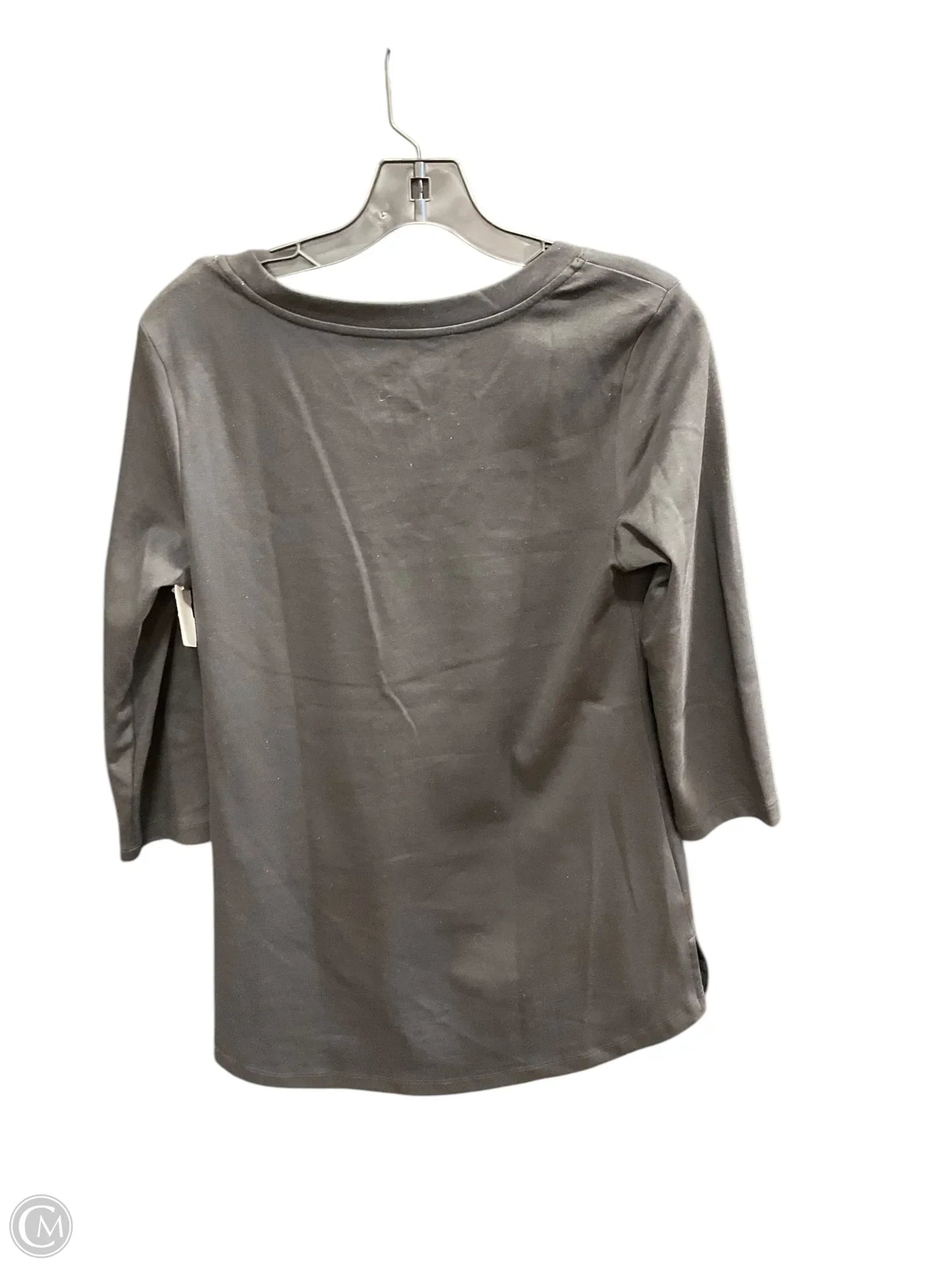Top Long Sleeve Basic By Isaac Mizrahi Live Qvc In Black, Size: S