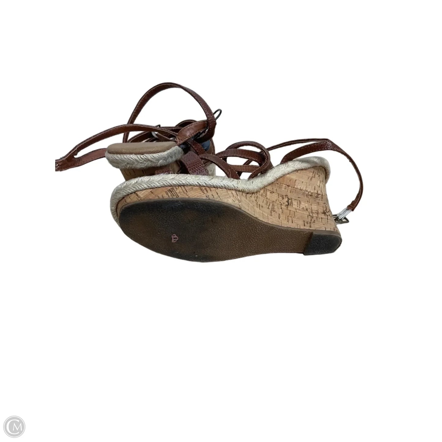 Sandals Heels Platform By New York And Co In Brown, Size: 7