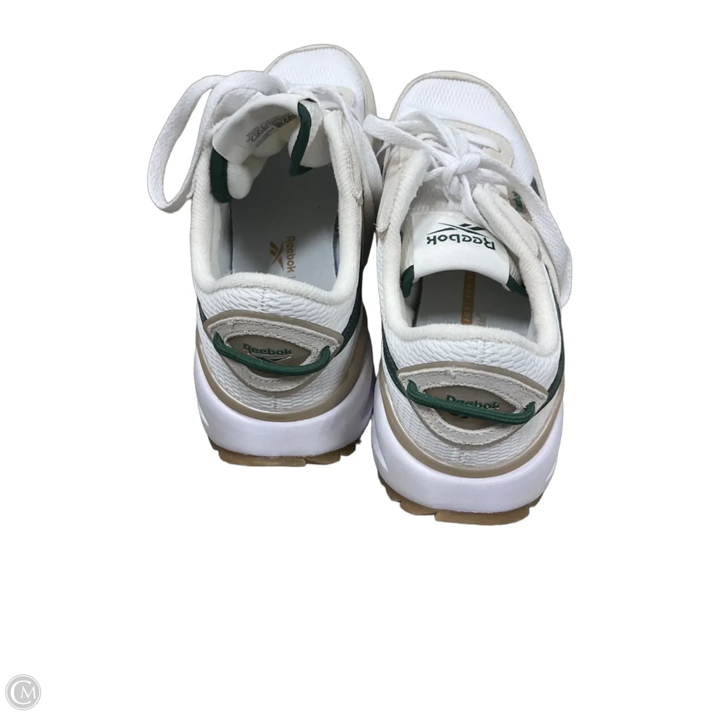 Shoes Athletic By Reebok In Green & White, Size: 7