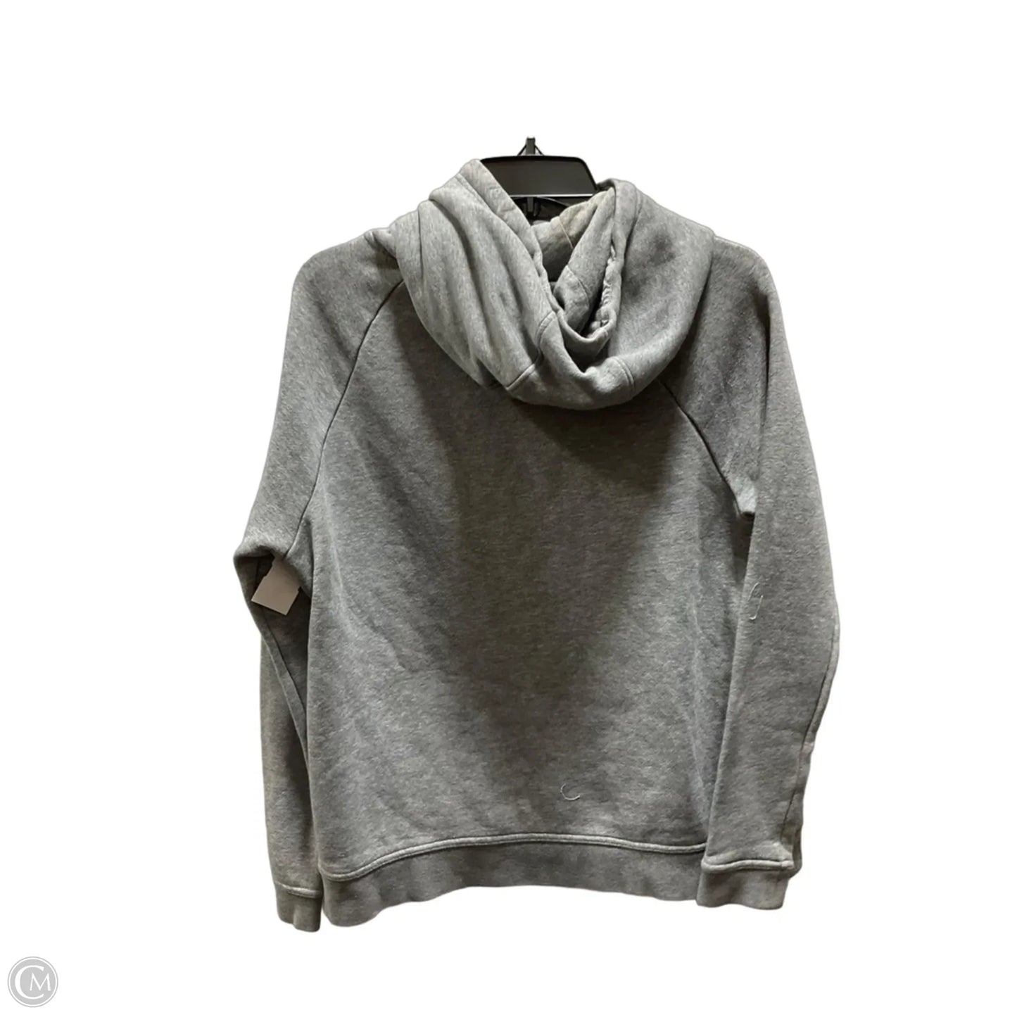 Sweatshirt Hoodie By Nike In Grey, Size: M
