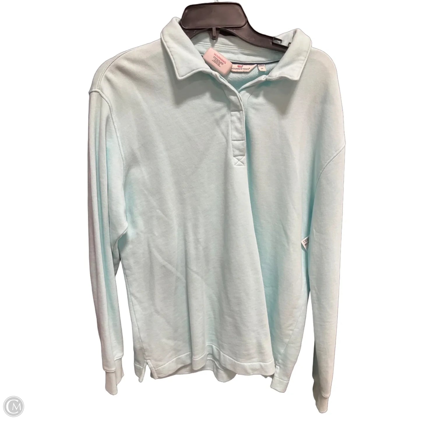 Sweatshirt Collar By Vineyard Vines In Blue, Size: M