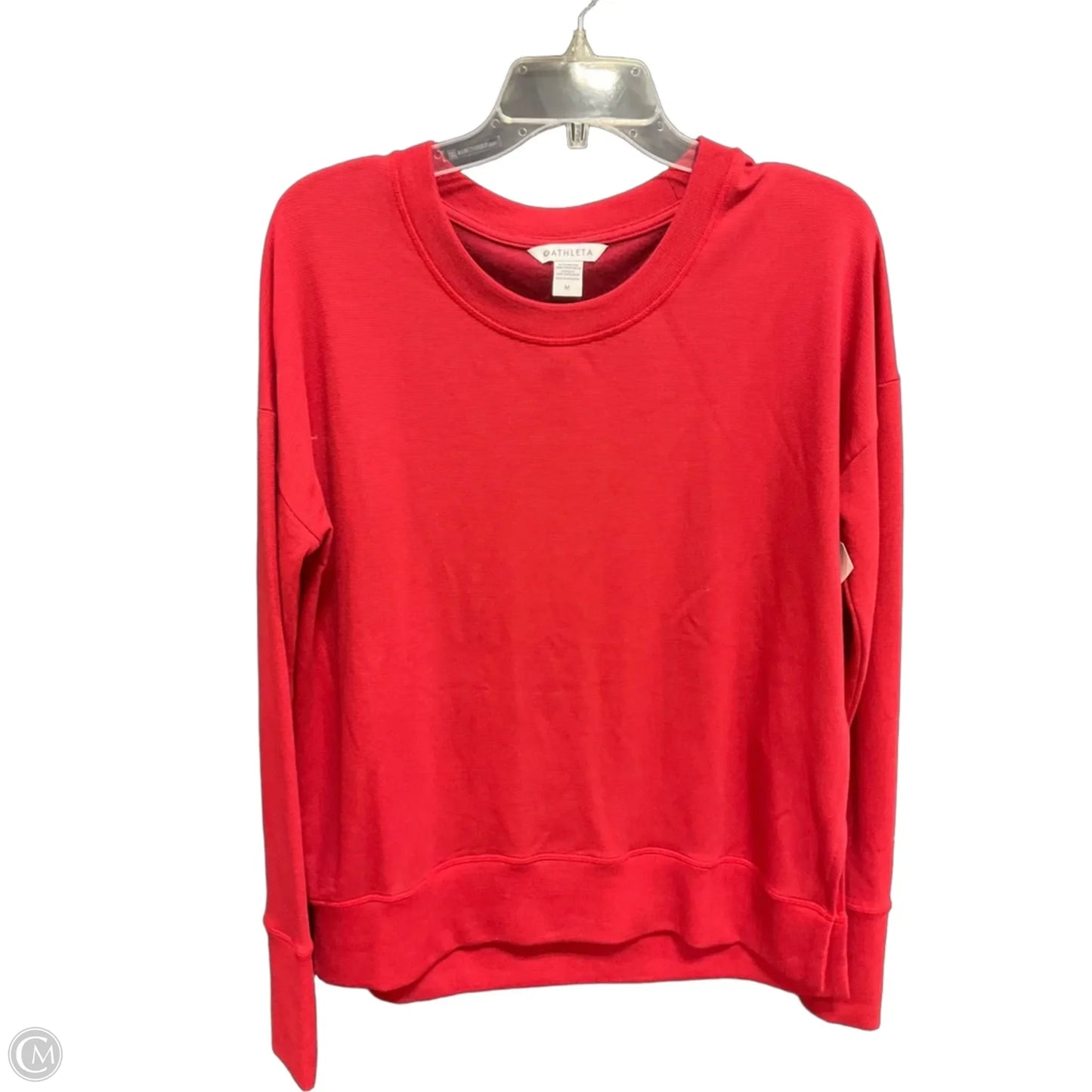 Athletic Sweatshirt Crewneck By Athleta In Red, Size: M