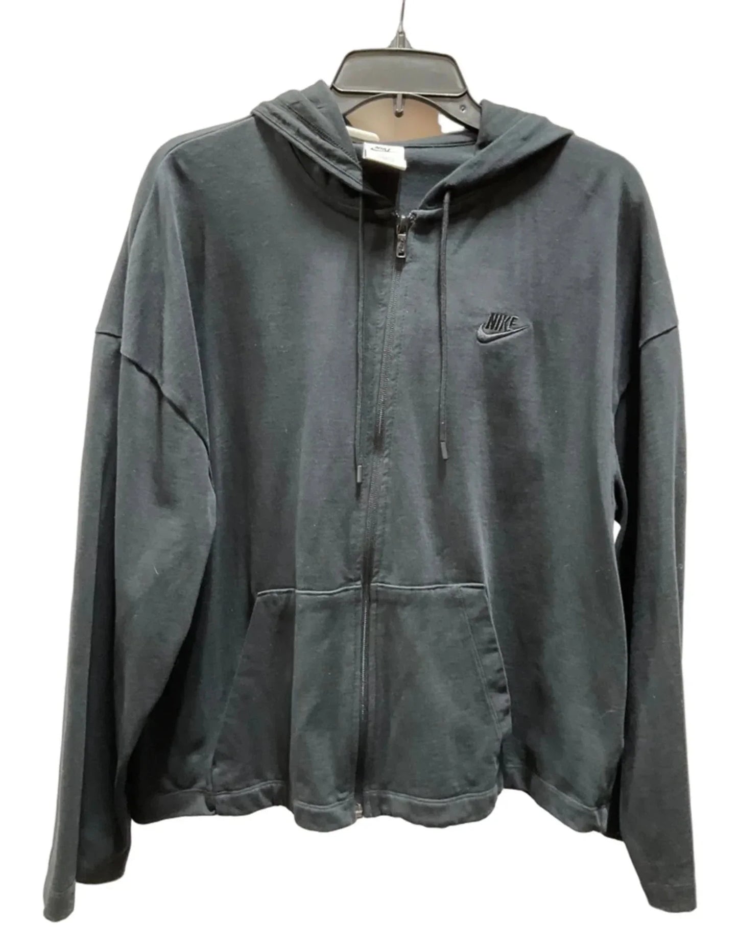 Athletic Jacket By Nike In Black, Size: Xl