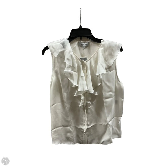 Top Sleeveless By Cma In White, Size: 12