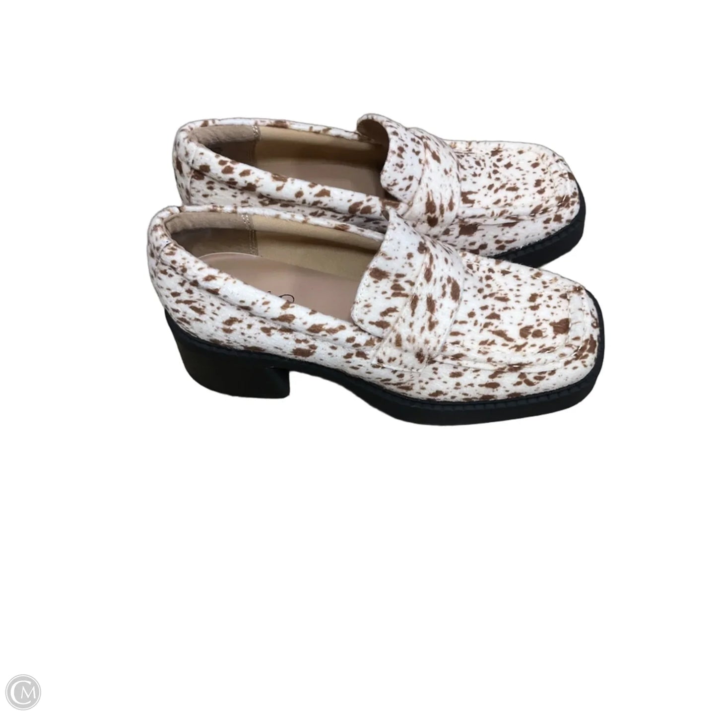 Shoes Heels Block By Cmf In Animal Print, Size: 8.5