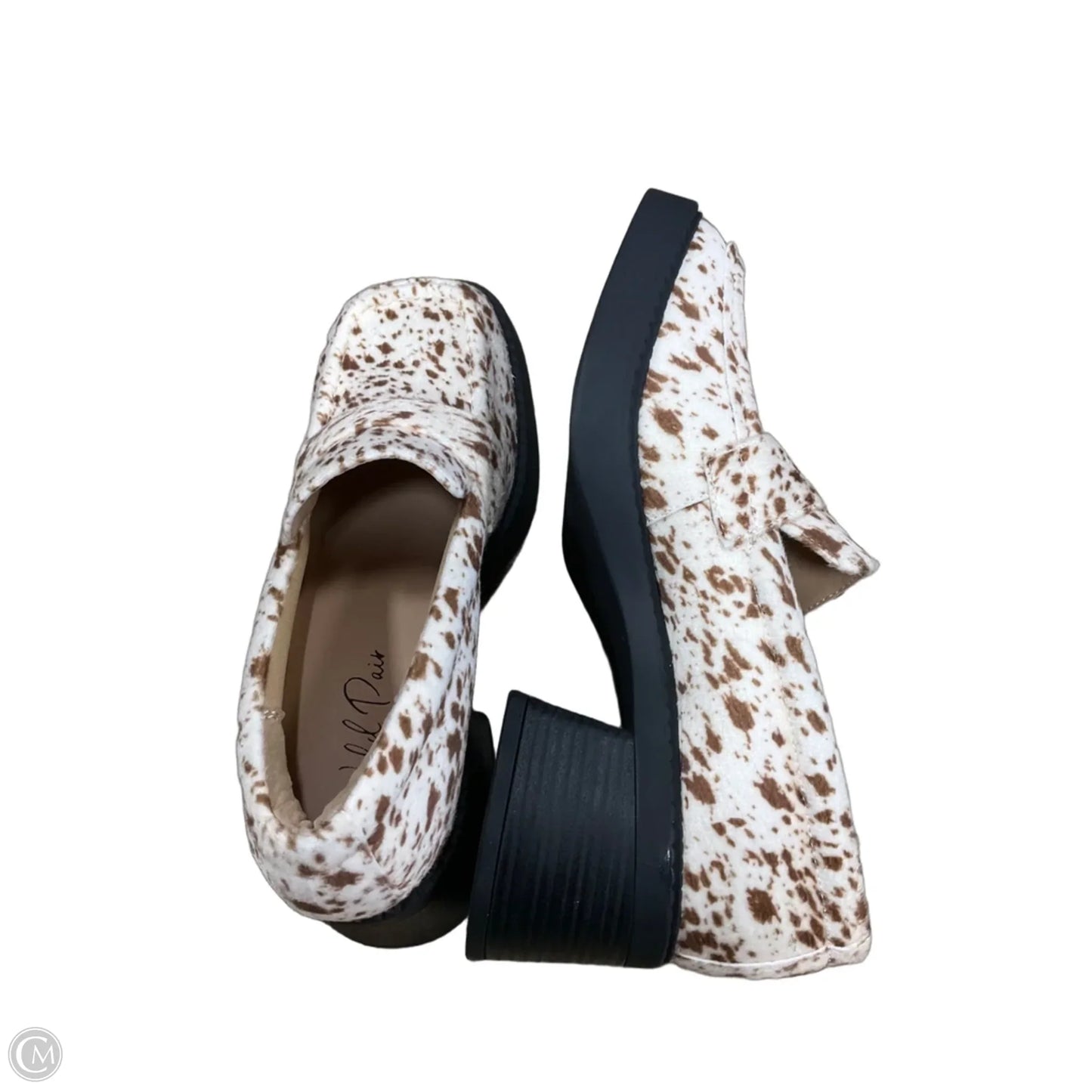 Shoes Heels Block By Cmf In Animal Print, Size: 8.5