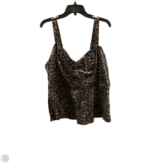 Top Sleeveless By Torrid In Animal Print, Size: 2x