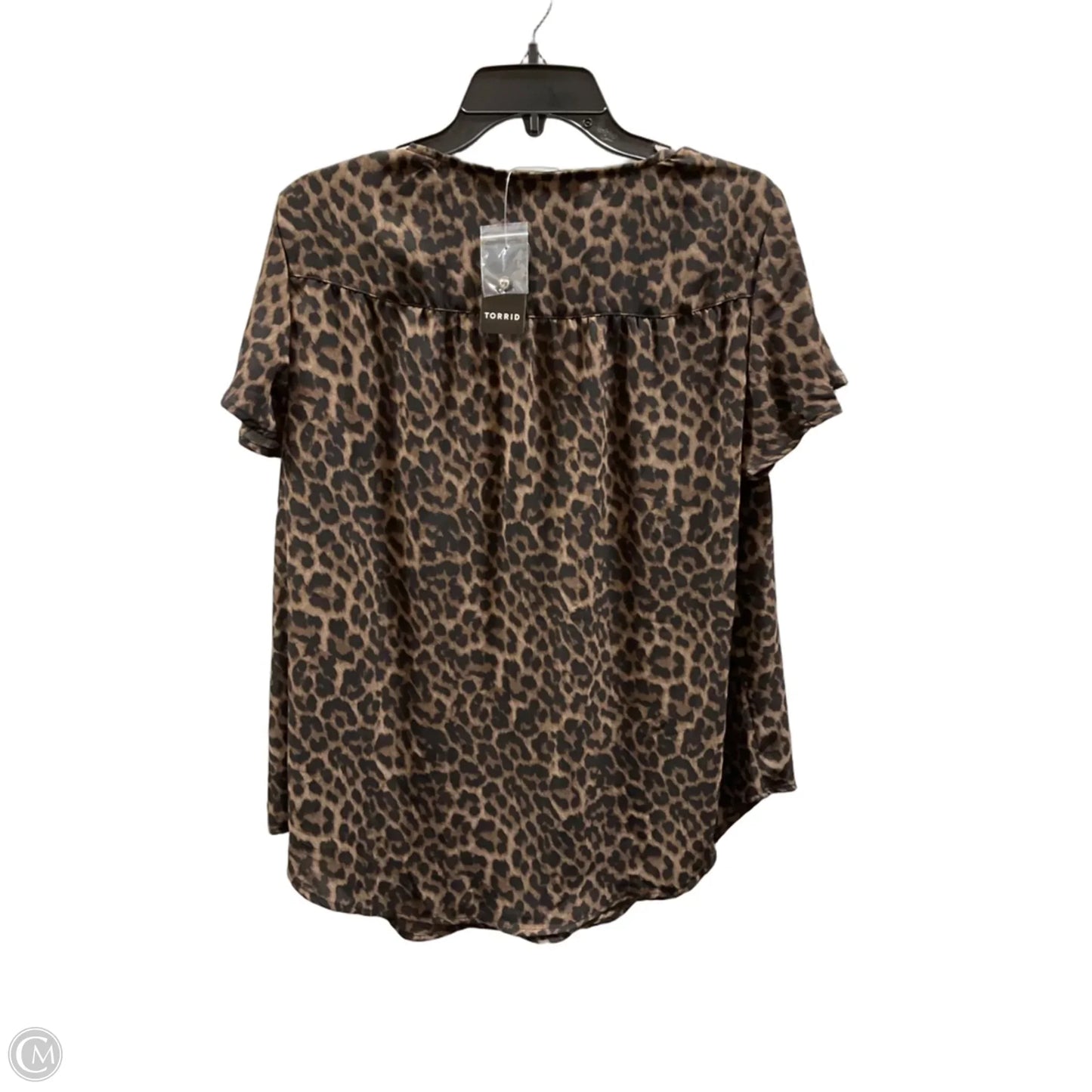 Top Short Sleeve By Torrid In Animal Print, Size: 2x