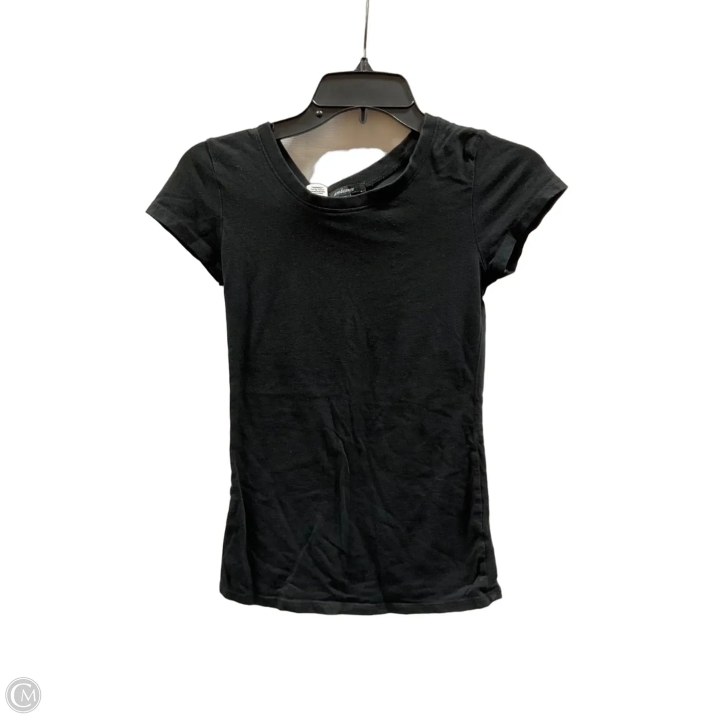 Top Short Sleeve Basic By Ambiance Apparel In Black, Size: S