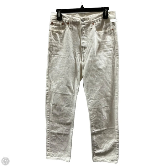 Jeans Straight By Levis In White Denim, Size: 6