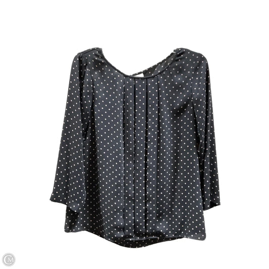 Top 3/4 Sleeve By Loft In Polkadot Pattern, Size: M