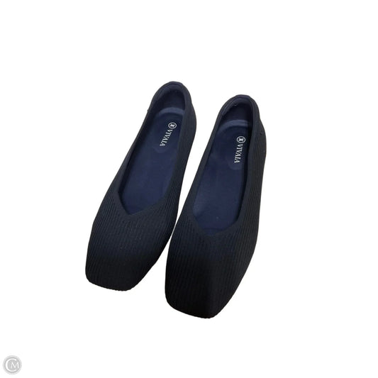 Shoes Flats By Vivaia In Navy, Size: 9