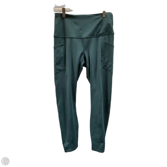Athletic Leggings By 90 Degrees By Reflex In Green, Size: S