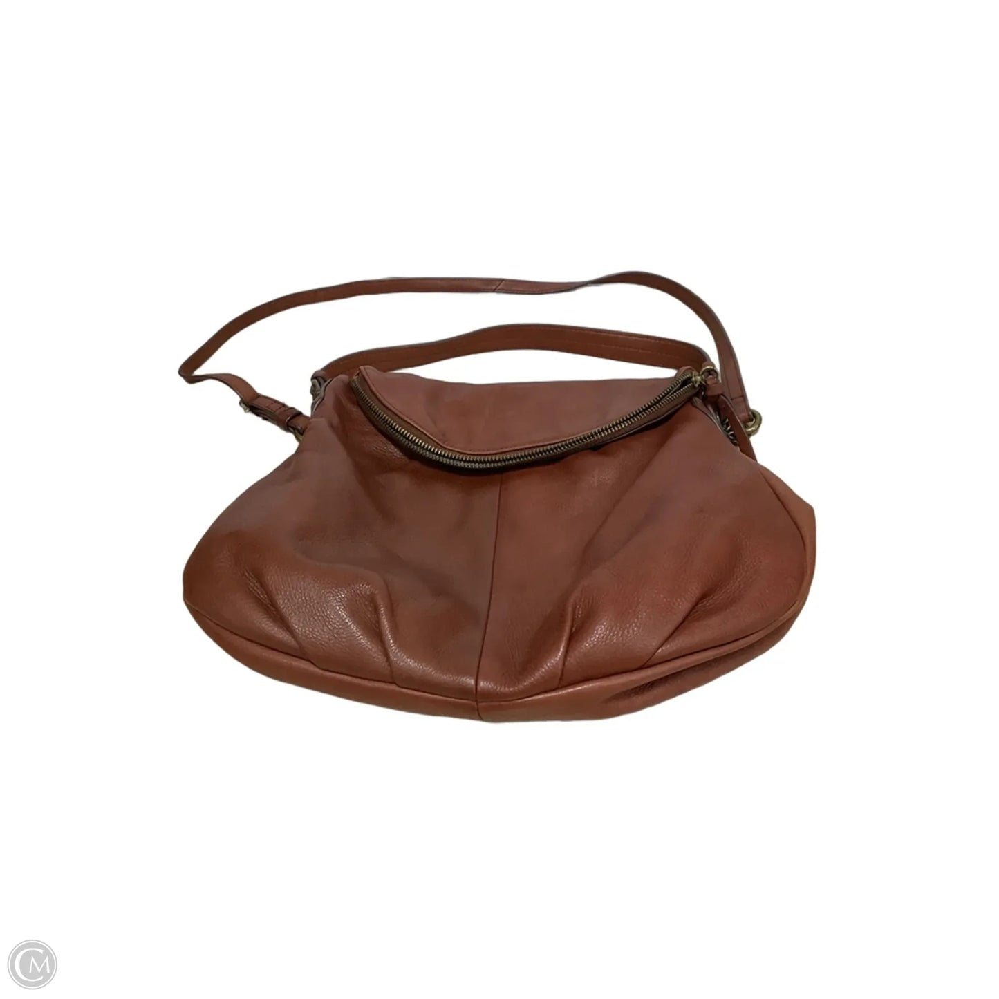 Handbag Leather By Margot, Size: Medium