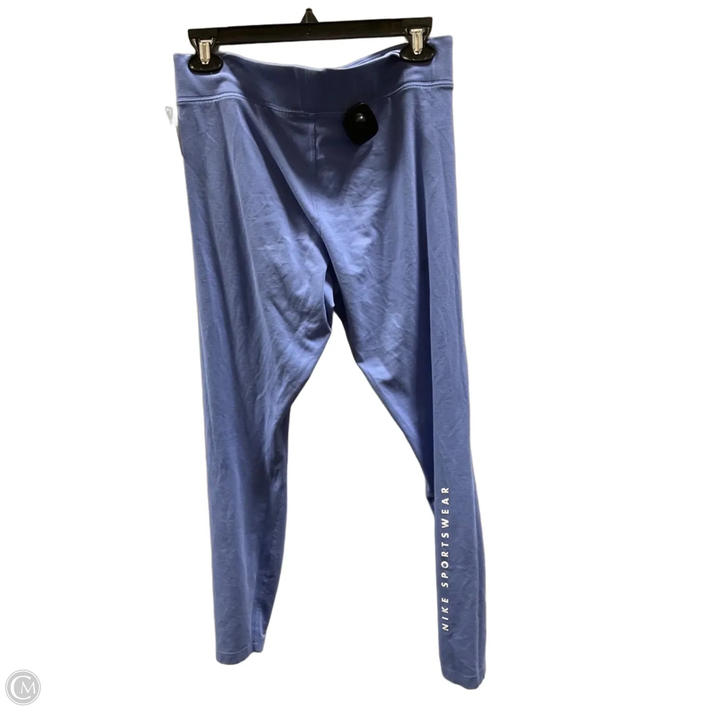 Athletic Leggings By Nike In Blue, Size: L