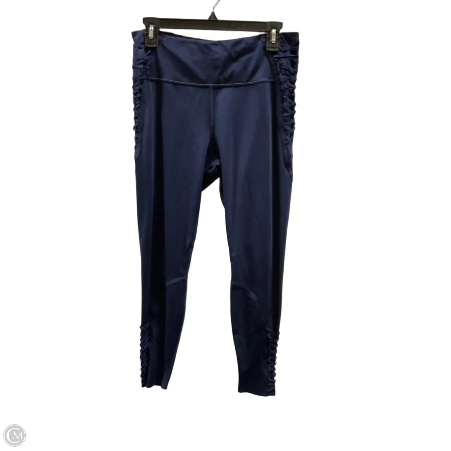 Athletic Leggings By Nike In Navy, Size: L