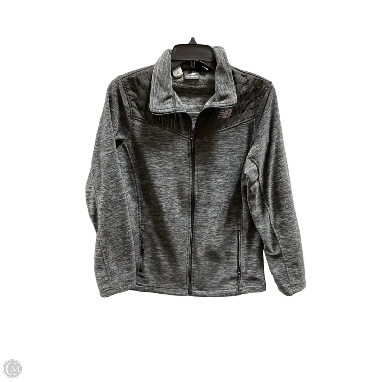 Athletic Jacket By New Balance In Grey, Size: M