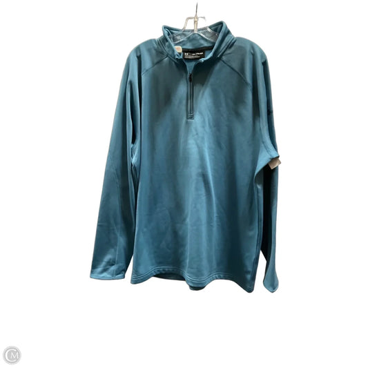 Athletic Jacket By Under Armour In Teal, Size: 2x