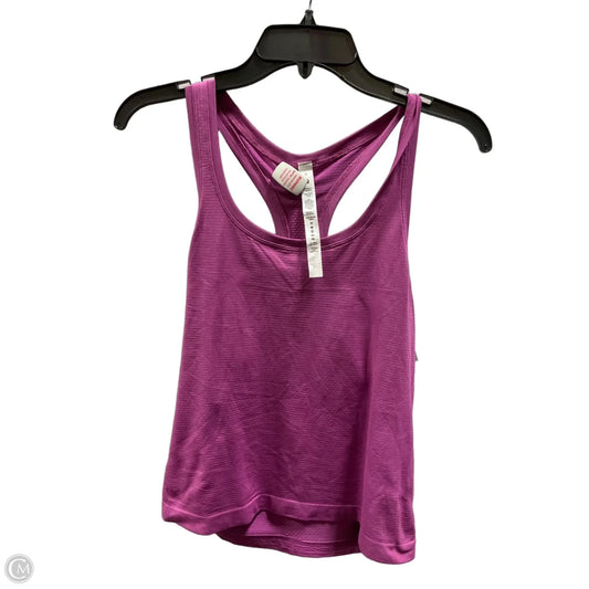 Athletic Tank Top By Lululemon In Pink, Size: 8