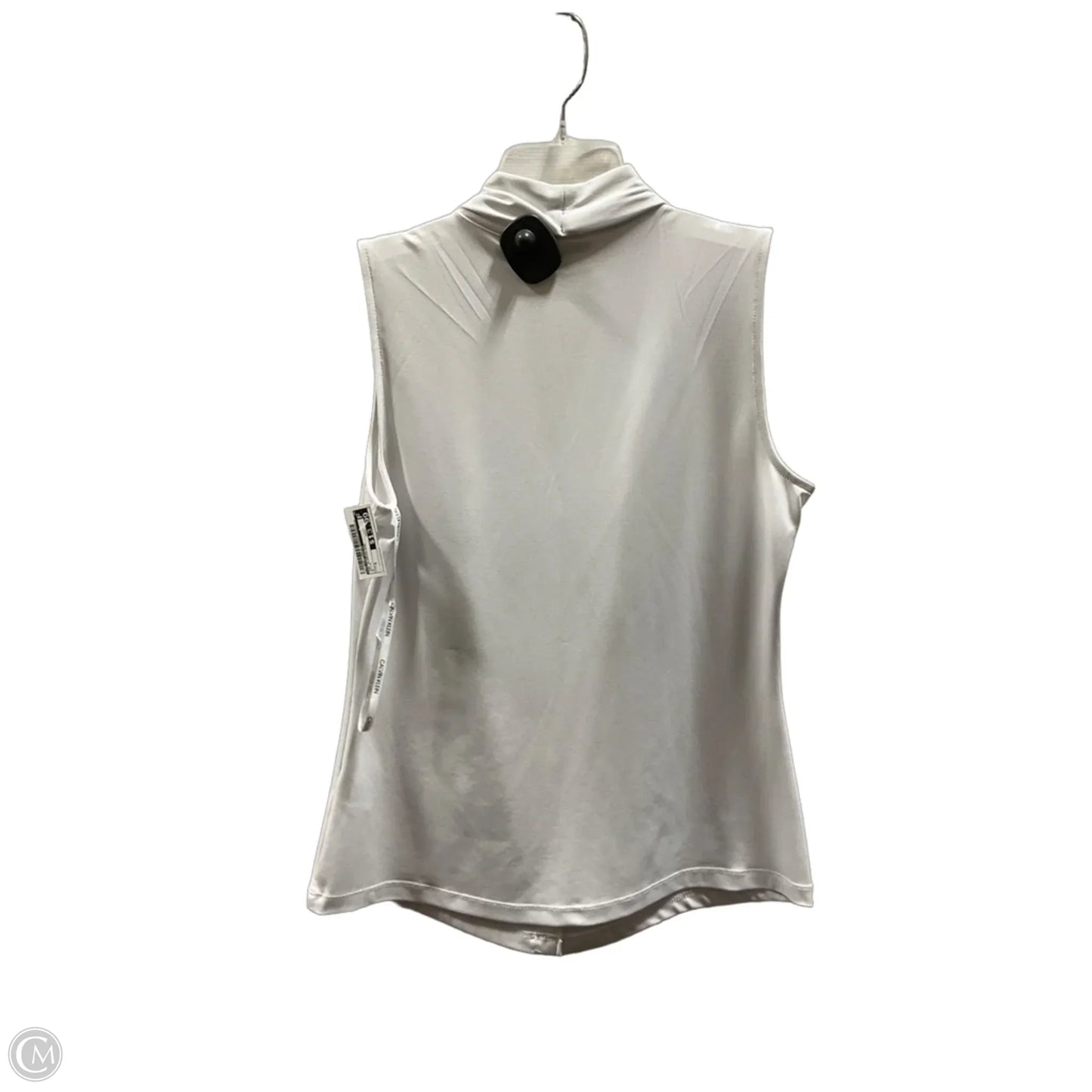 Top Sleeveless By Calvin Klein In White, Size: S