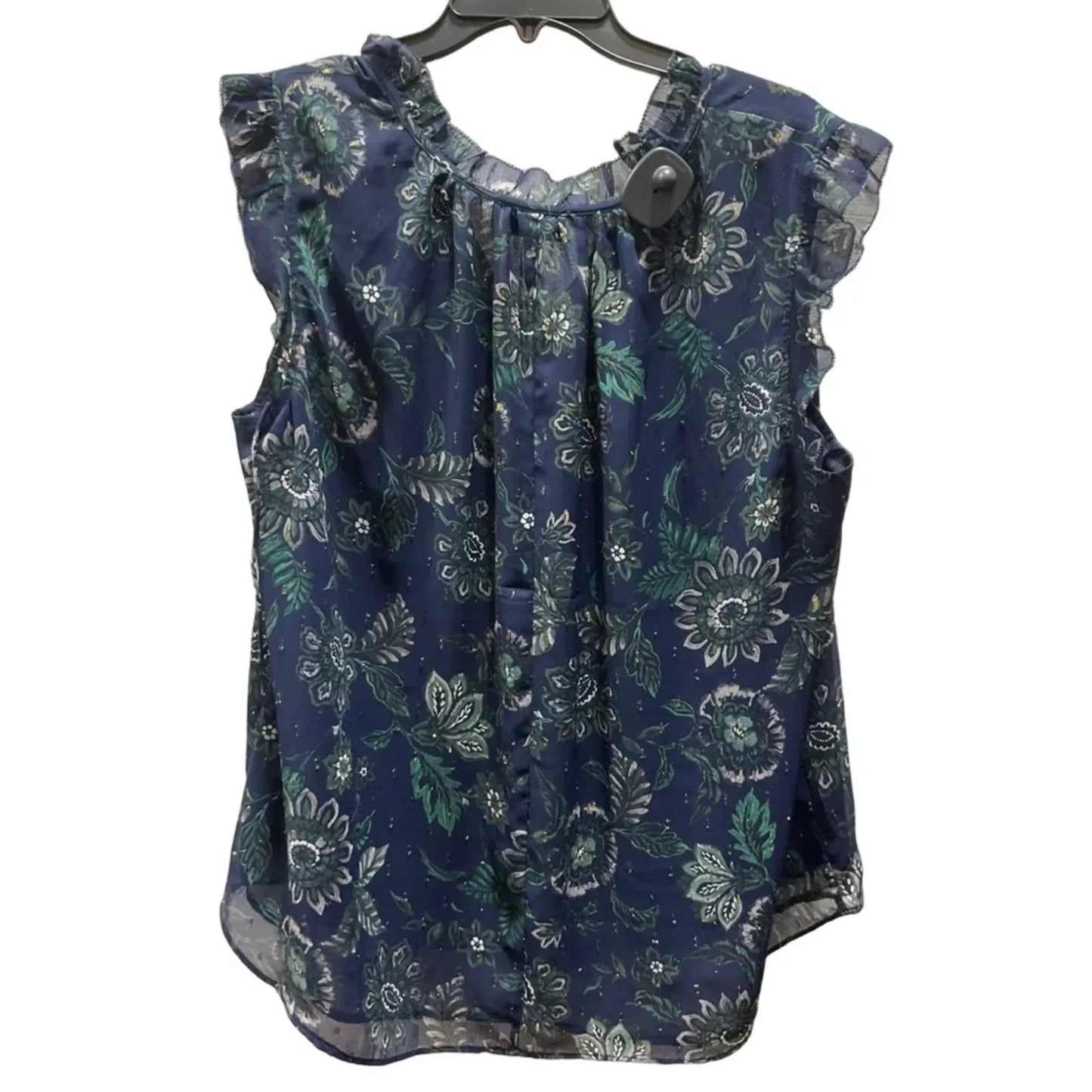 Top Sleeveless By Lane Bryant In Blue & Green, Size: Xxl