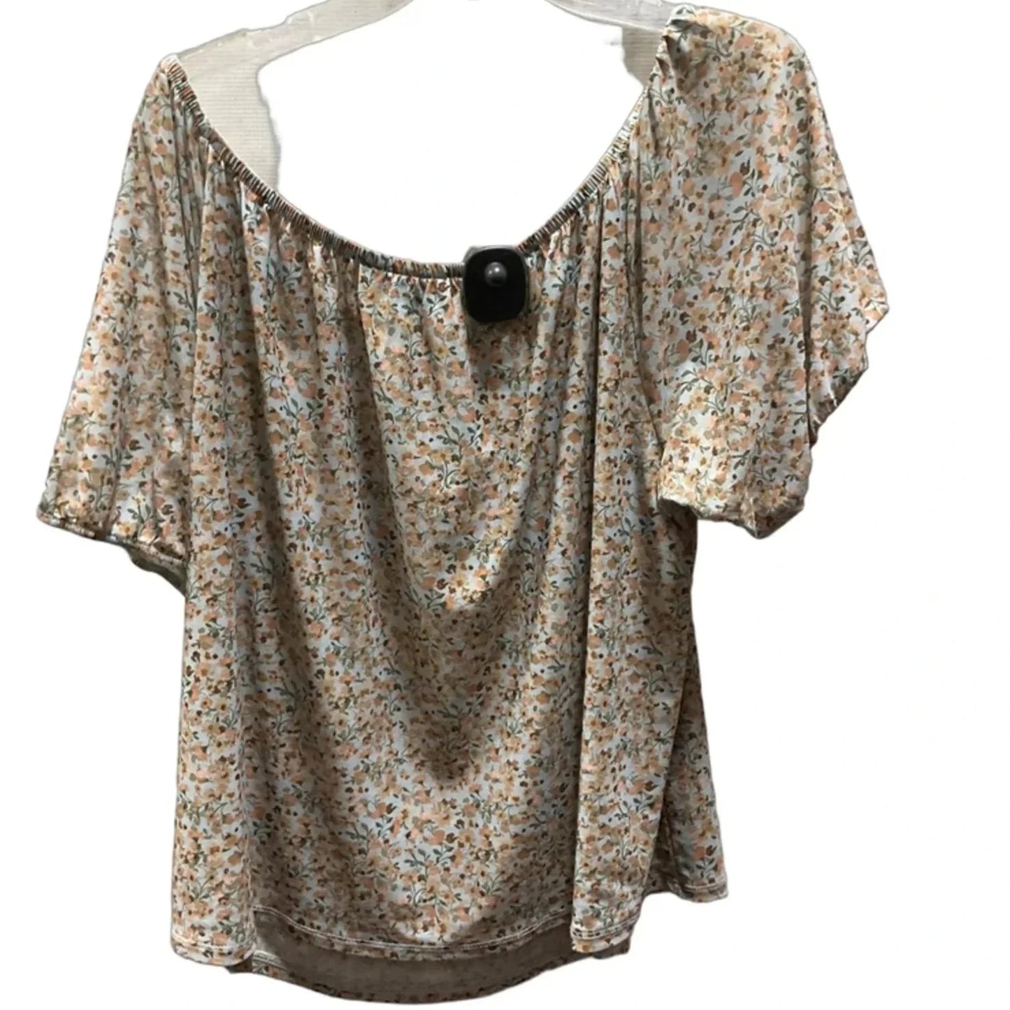 Top Short Sleeve By Lane Bryant In Floral Print, Size: Xxl