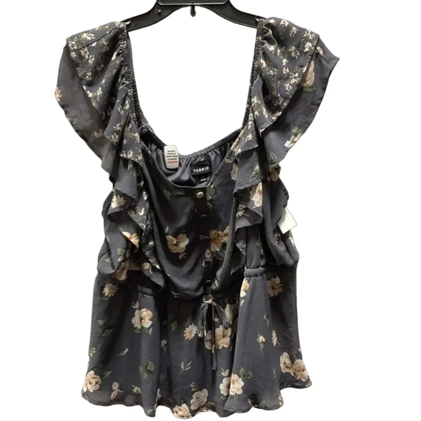 Top Sleeveless By Torrid In Grey, Size: 1x