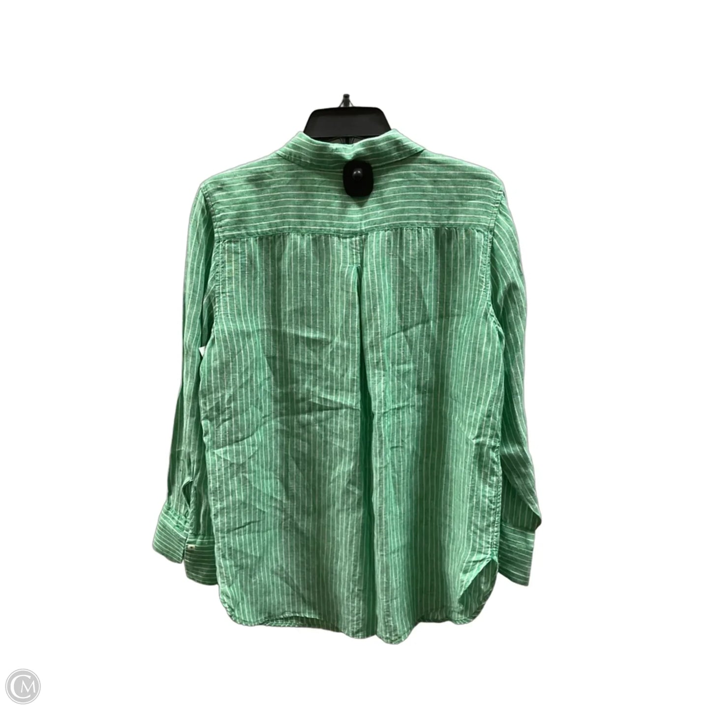 Blouse Long Sleeve By Talbots In Green, Size: L