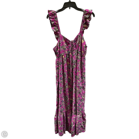Dress Casual Maxi By Loft In Purple, Size: L
