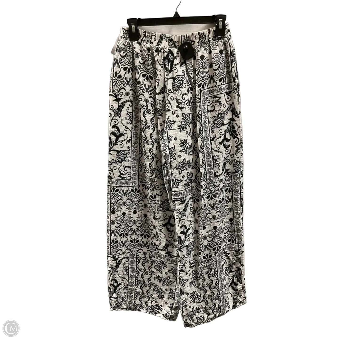 Pants Wide Leg By En Creme In Black & White, Size: 4