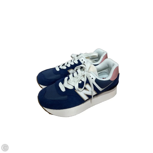 Shoes Sneakers By New Balance In Blue & Pink, Size: 8