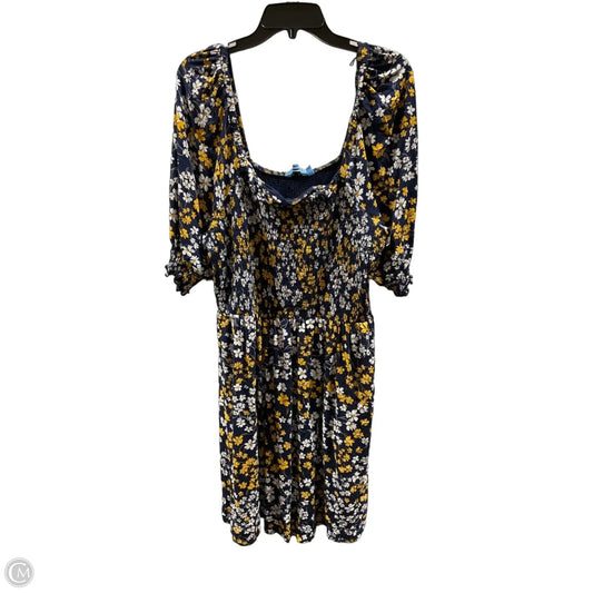 Dress Casual Midi By Draper James In Floral Print, Size: Xxl