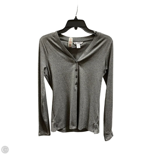 Athletic Top Long Sleeve Crewneck By Athleta In Grey, Size: M