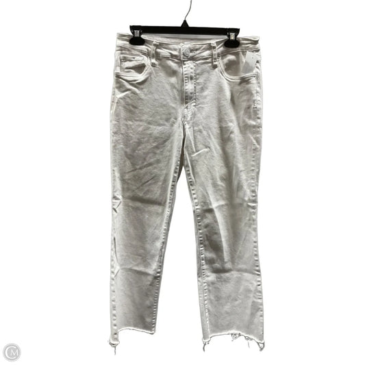 Jeans Straight By Kut In White, Size: 8