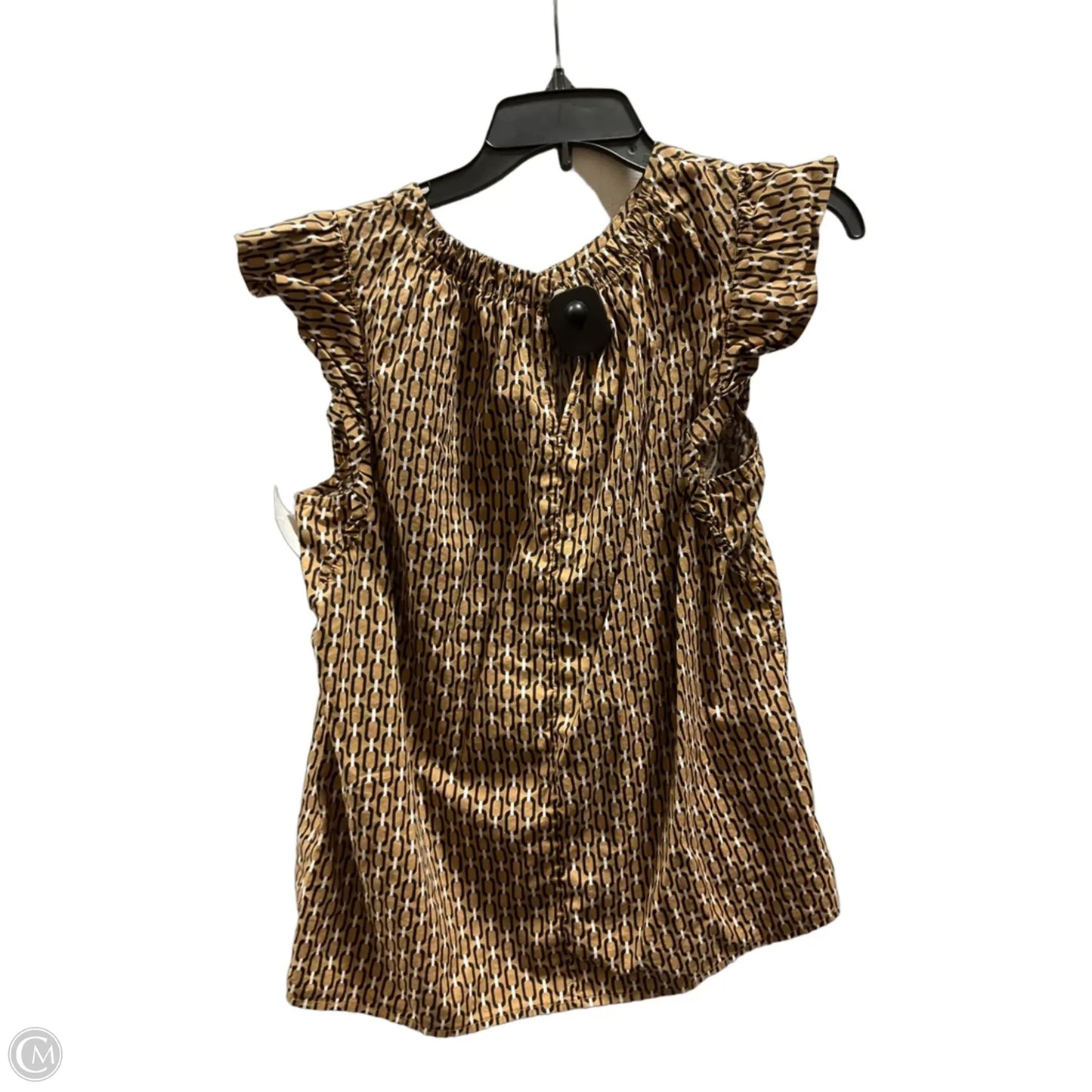 Top Sleeveless By Loft In Brown, Size: M