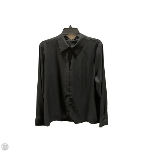 Blouse Long Sleeve By Banana Republic In Black, Size: L