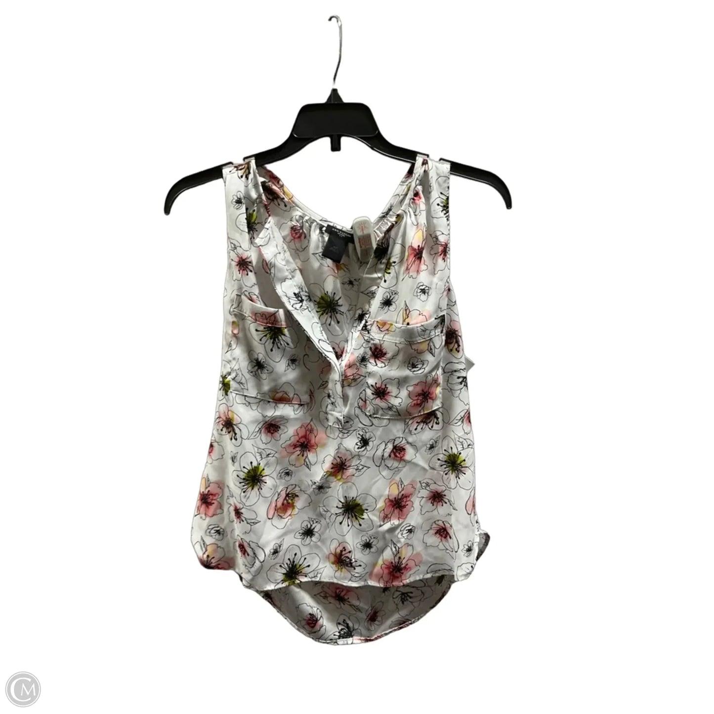 Top Sleeveless By Ann Taylor In Floral Print, Size: M
