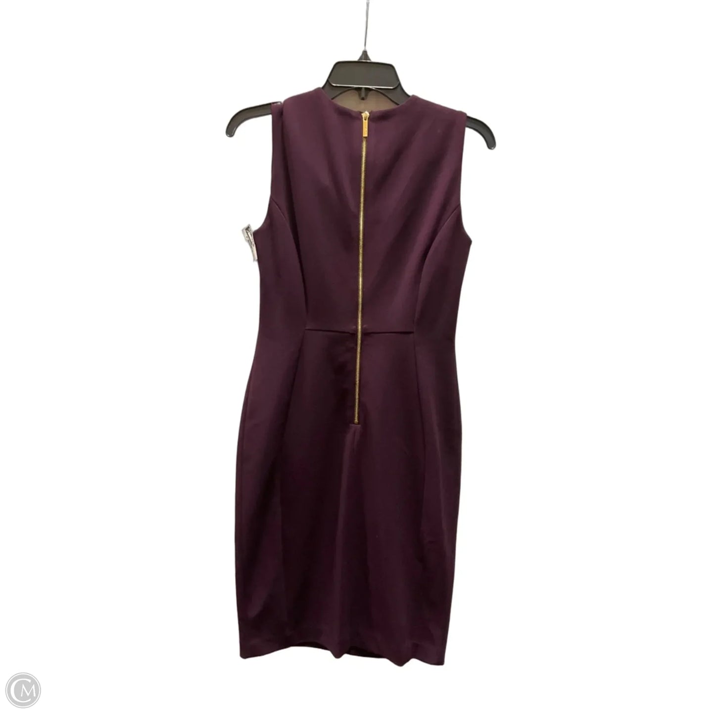 Dress Casual Midi By Calvin Klein In Purple, Size: 4
