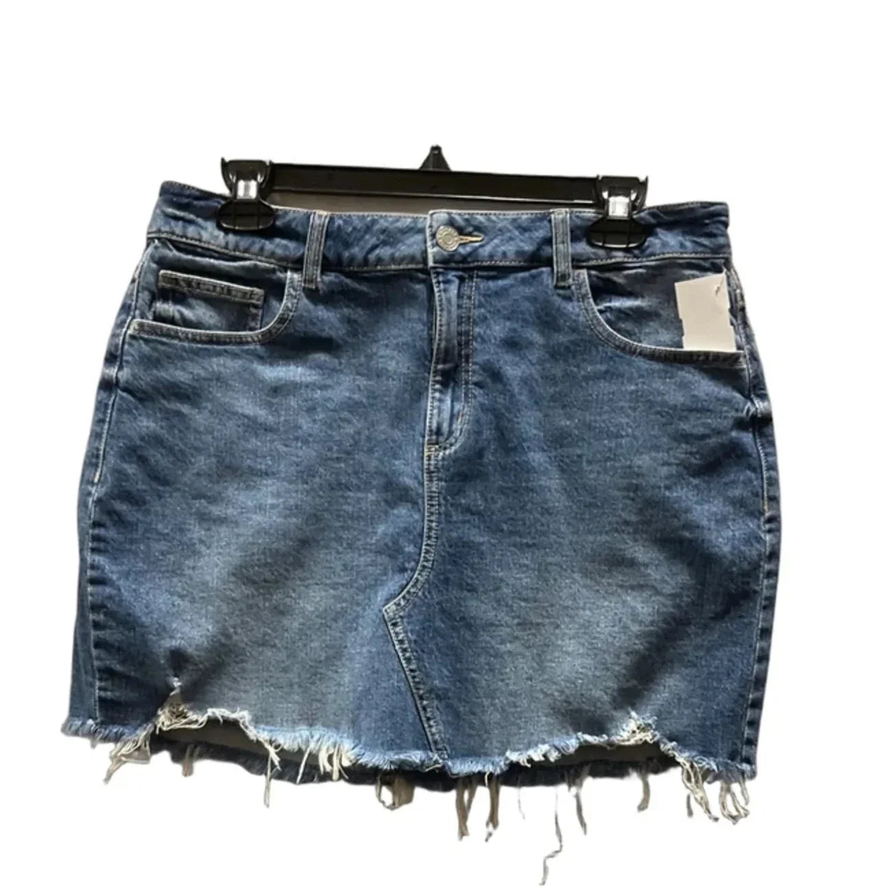 Skirt Mini & Short By Garage In Blue Denim, Size: 12