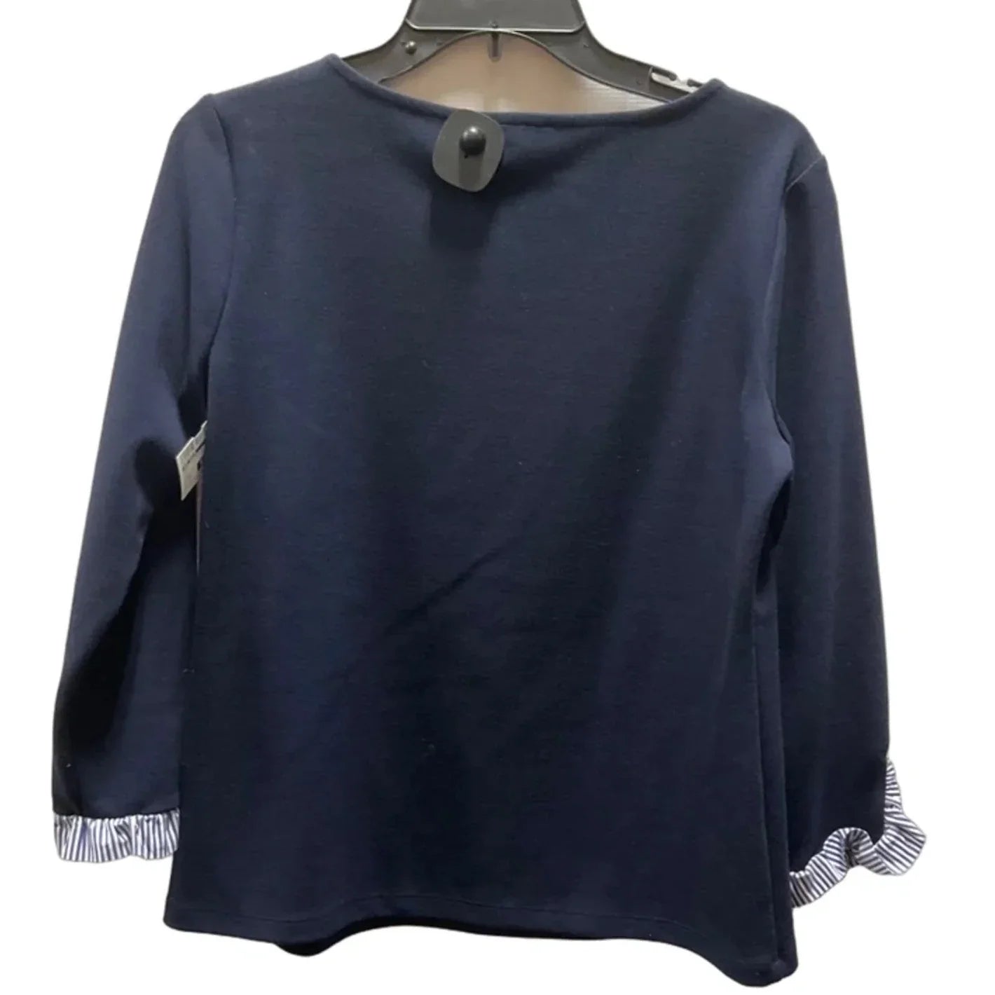 Tunic 3/4 Sleeve By Ann Taylor In Navy, Size: M