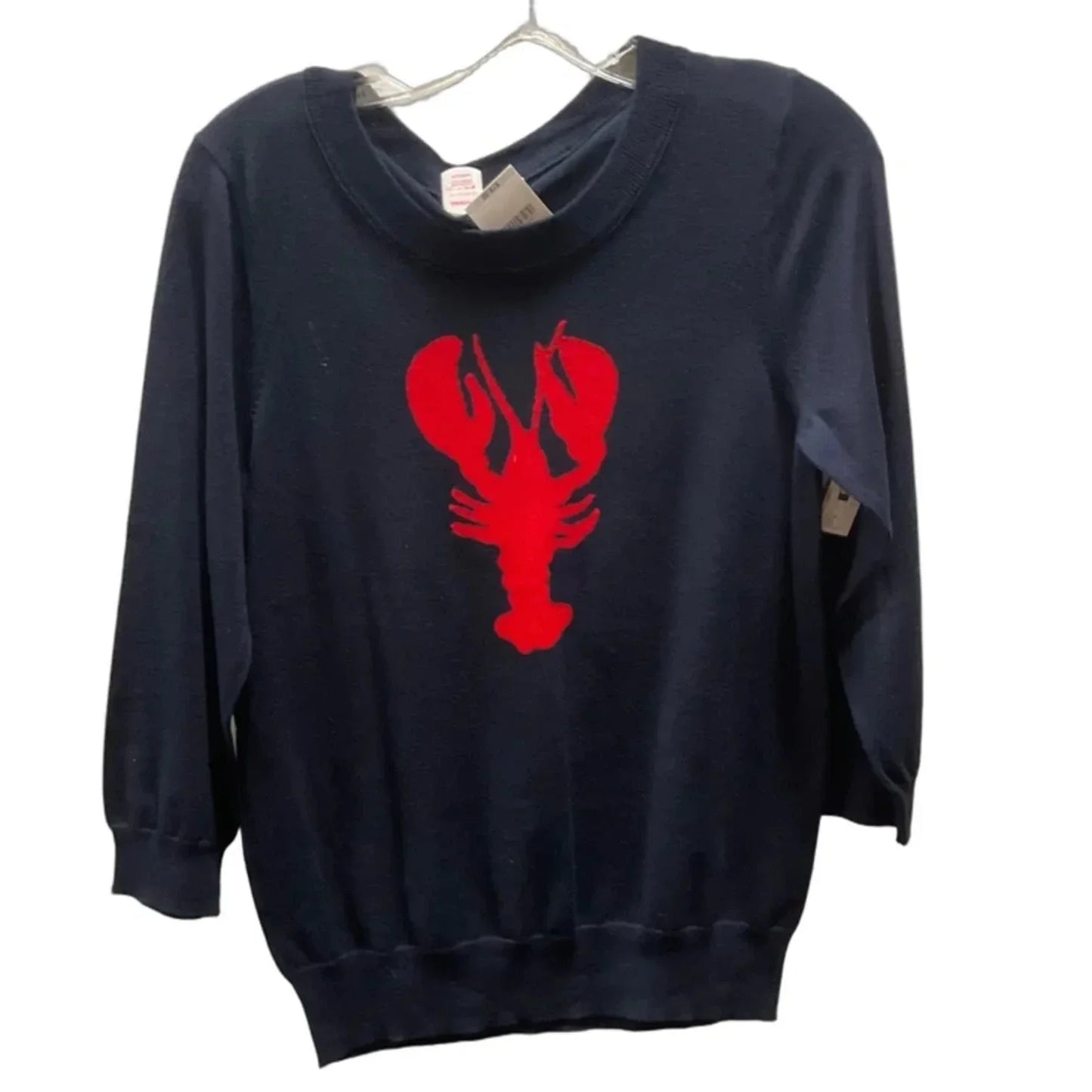 Top 3/4 Sleeve By J. Crew In Navy, Size: M