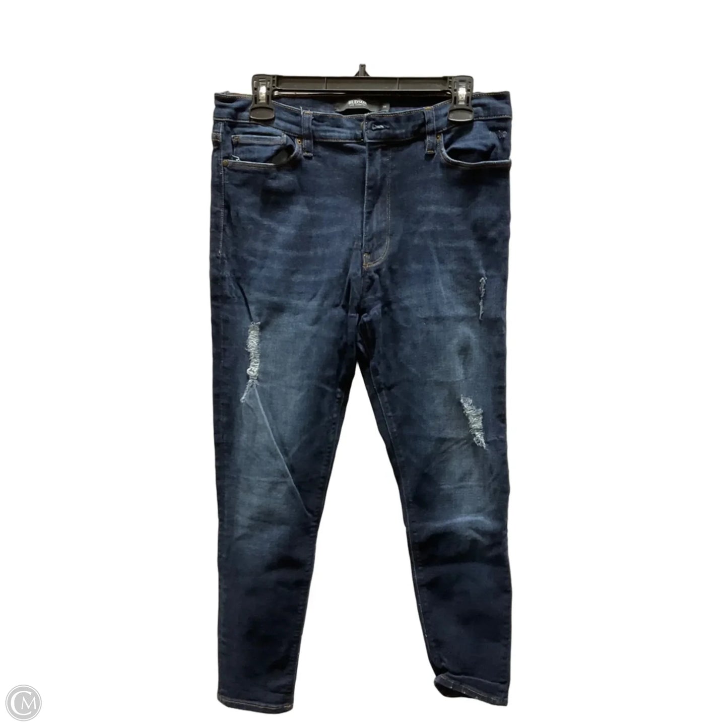 Jeans Skinny By Hudson In Blue Denim, Size: 8