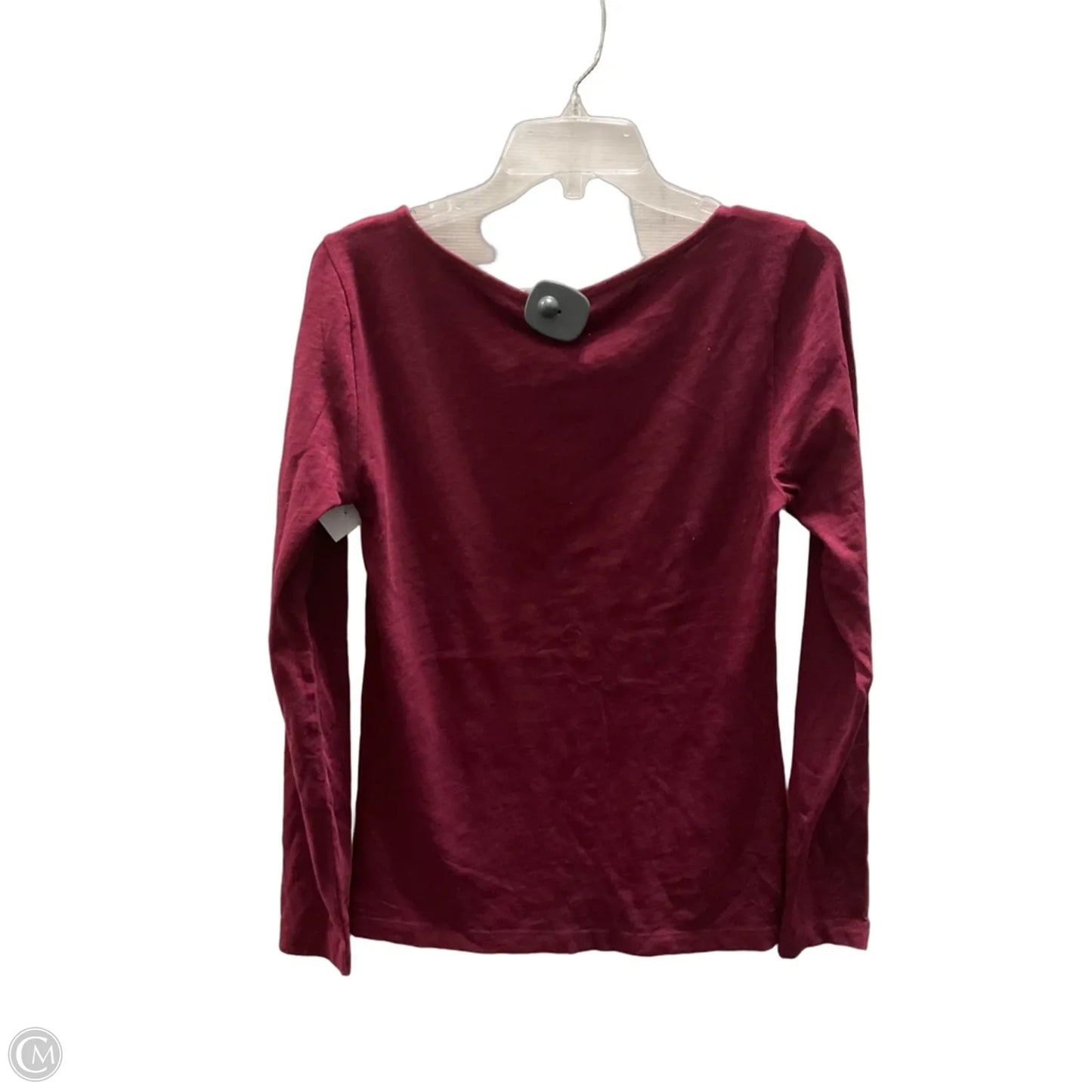 Top Long Sleeve Basic By J. Crew In Maroon, Size: M