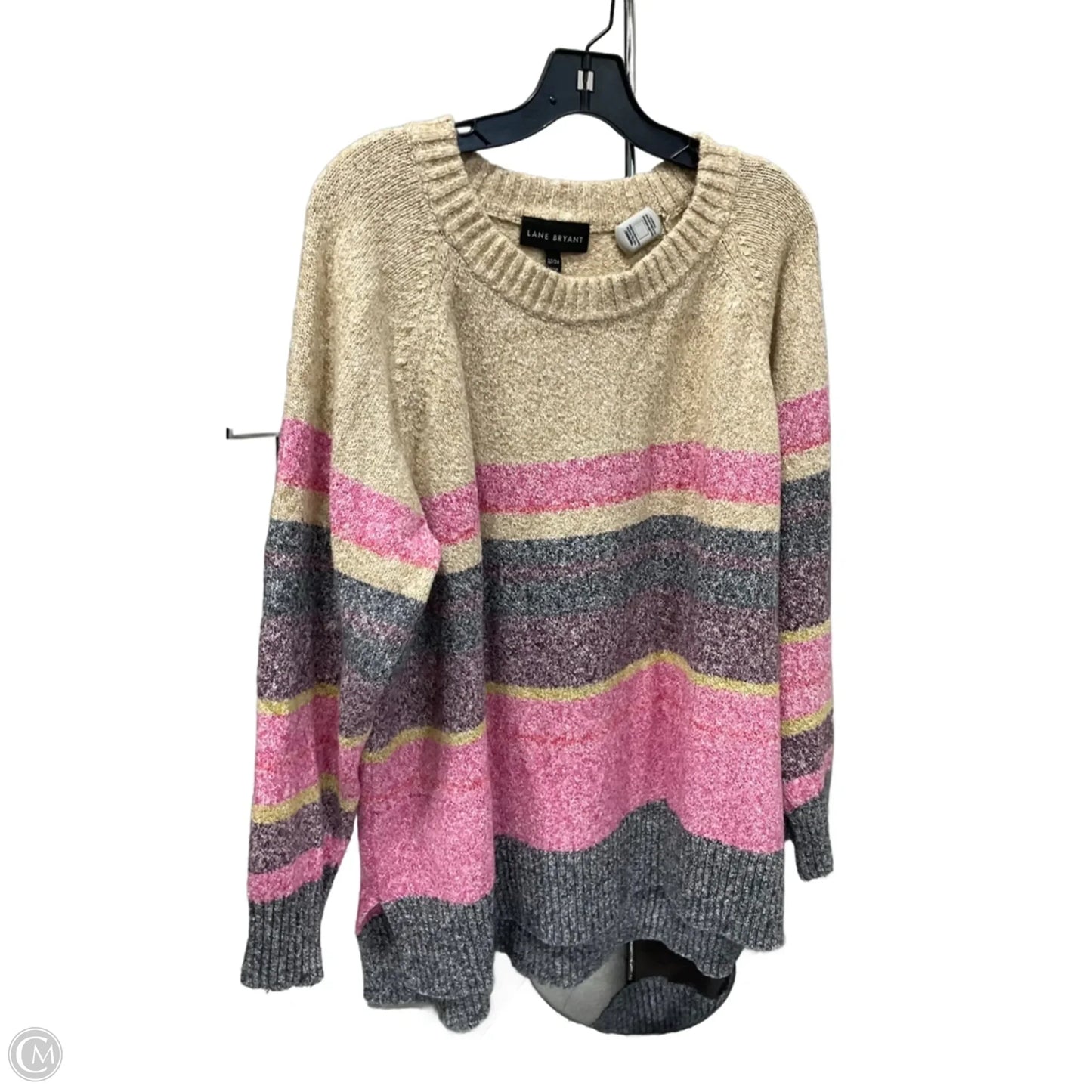 Sweater Cardigan By Lane Bryant In Black & Red, Size: 4x