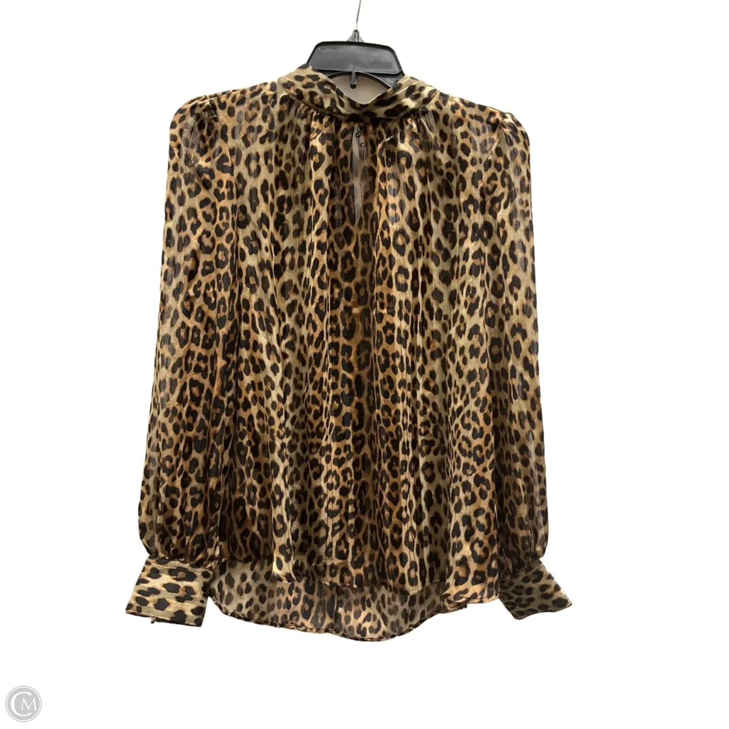 Top Long Sleeve By H&m In Animal Print, Size: M