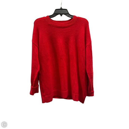 Top Long Sleeve By Loft In Red, Size: M