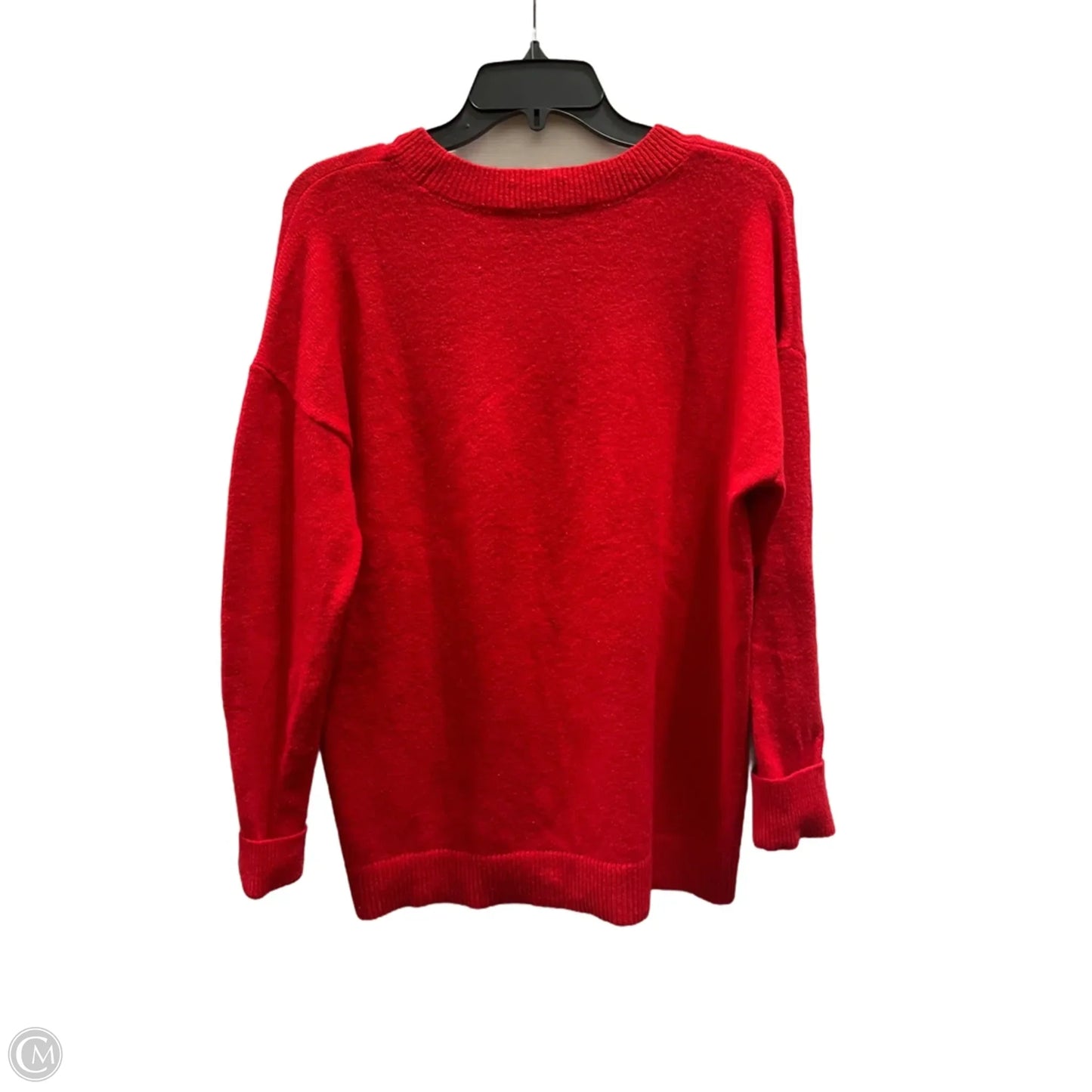 Top Long Sleeve By Loft In Red, Size: M