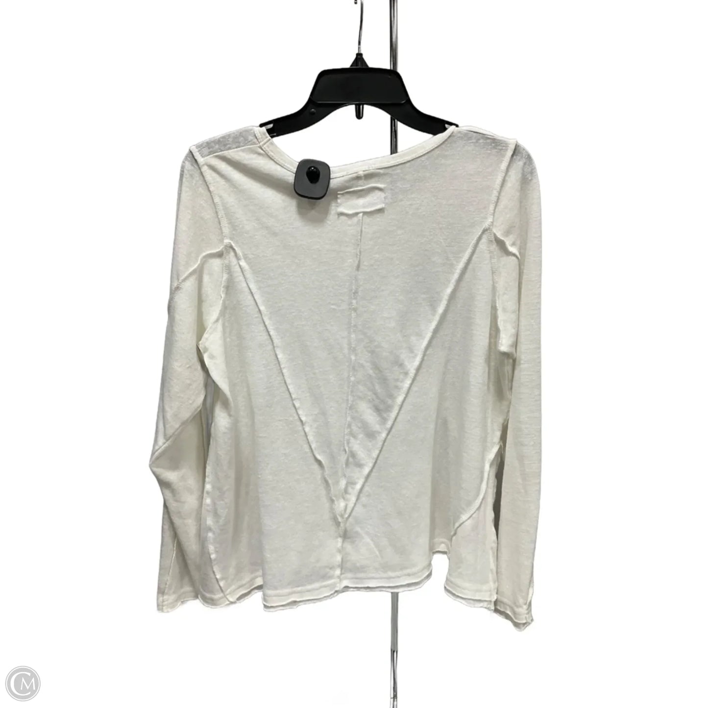 Top Long Sleeve By Pol In White, Size: S
